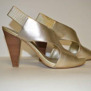 Worthington Womens Dress Shoes Pumps Gold Size 9